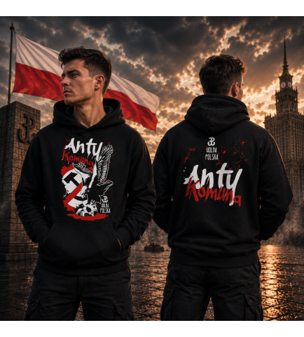 BLUZA Z KAPTUREM ANTY KOMUNA
